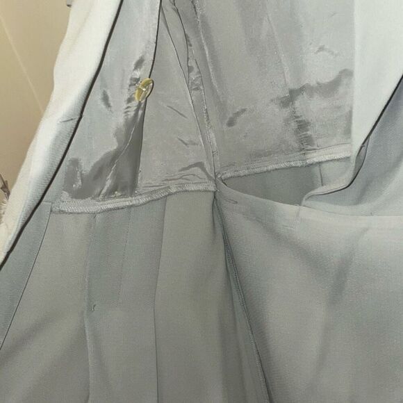 Vintage pin up double breasted button down light green a line dress petites - Picture 13 of 15